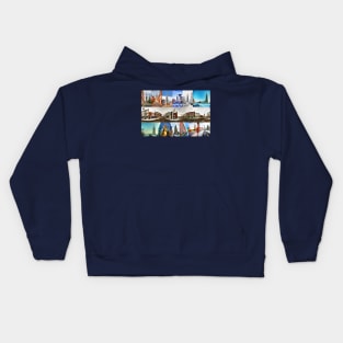 St James Church Louth Lincolnshire Collage Kids Hoodie